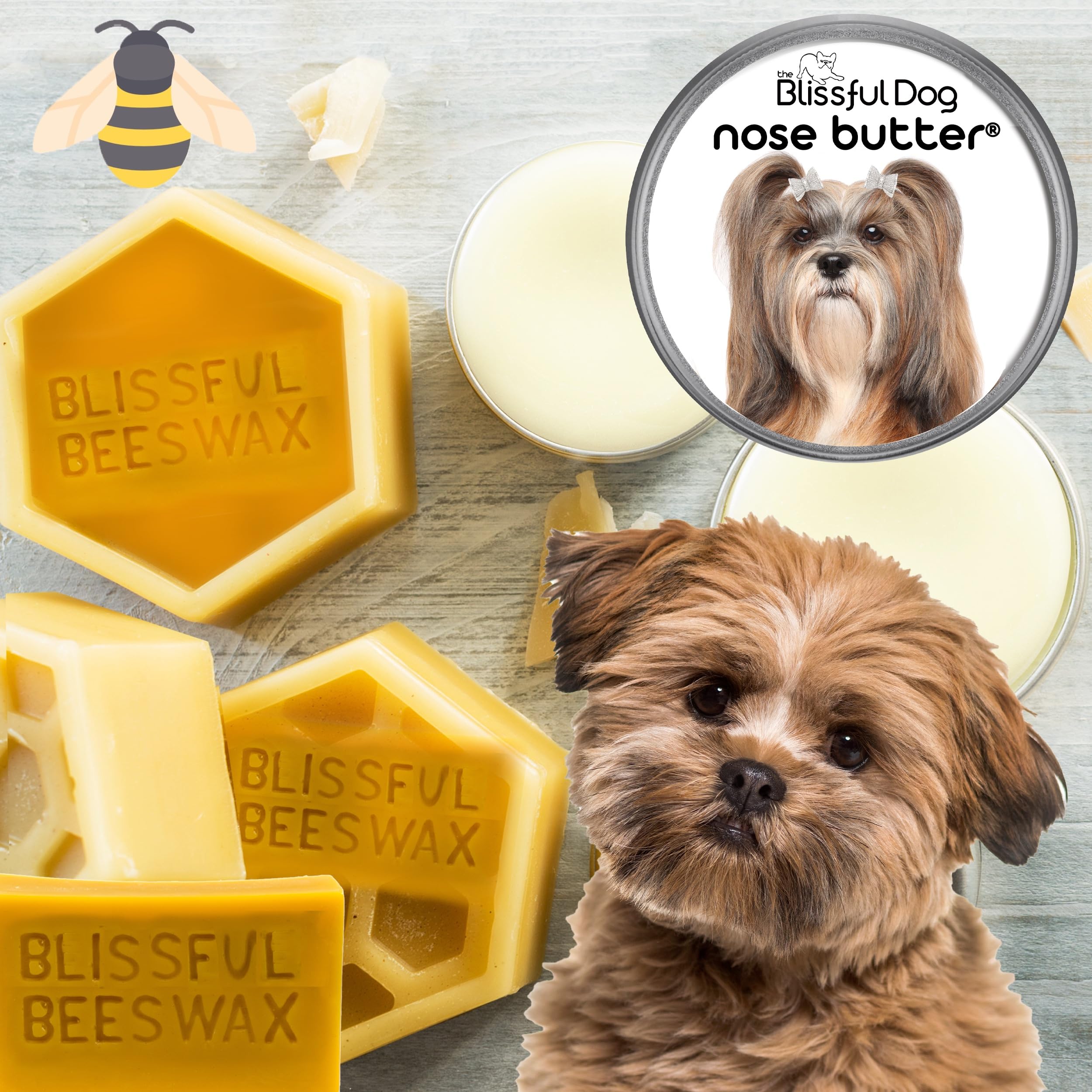 The Blissful Dog Lhasa Apso Unscented Nose Butter - Dog Nose Butter, 2 Ounce